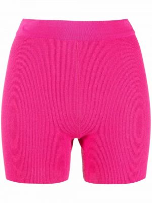 Pantaloni scurți pentru ciclism tricotate Jacquemus roz