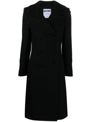 Relaxed палто Moschino черно