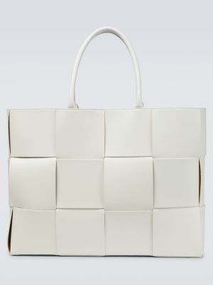 Nákupná taška Bottega Veneta biela