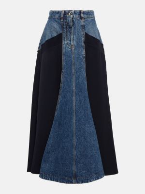 Vlněné džínová sukně Chloã© modré