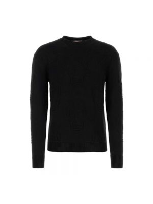 Sweter bawełniany Alexander Mcqueen czarny