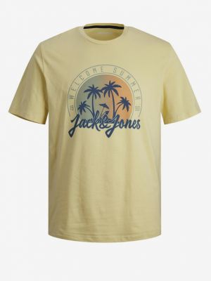 T-shirt Jack & Jones gelb