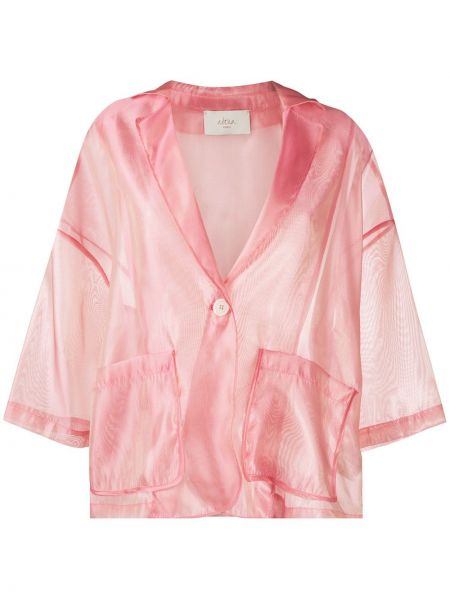 Пиджак прозрачный из органзы Altea, розовый