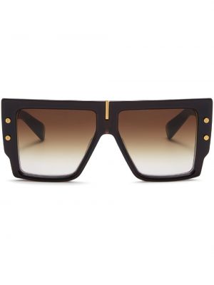 Oversized sluneční brýle Balmain Eyewear hnědé