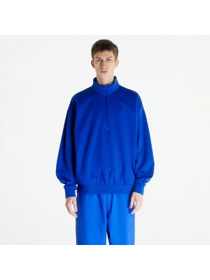 Mikina s kapucí na zip Adidas Originals modrá