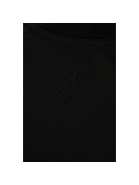 Camiseta de algodón casual Jw Anderson negro