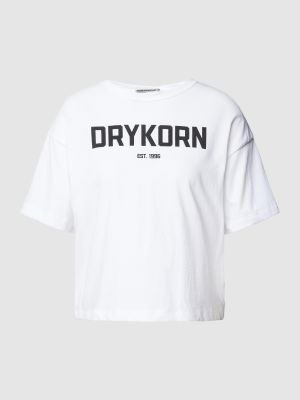 Koszulka z nadrukiem Drykorn biała
