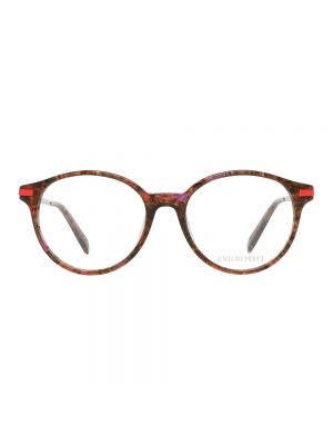 Okulary Emilio Pucci brązowe