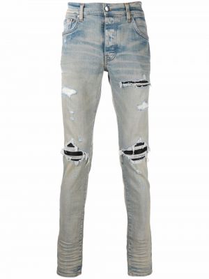Distressed zerrissene skinny jeans Amiri blau