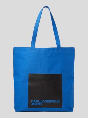 Shopperka Karl Lagerfeld Jeans niebieska