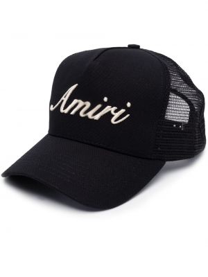 Haftowana czapka Amiri czarna