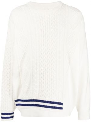 Пуловер на райета Izzue бяло