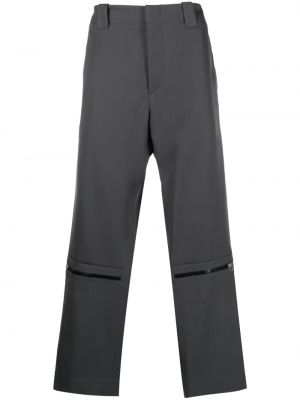 Rovné kalhoty na zip Oamc šedé