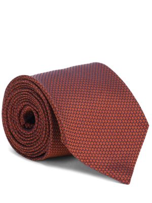 Шелковый галстук Ermenegildo Zegna коричневый