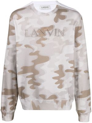 Kamuflere trykt brodert sweatshirt Lanvin