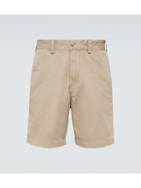 Pantaloni scurți din bumbac Polo Ralph Lauren bej