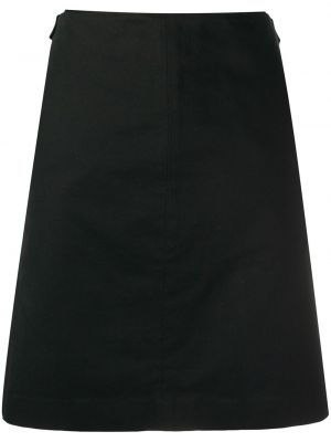 Falda de cintura alta Helmut Lang Pre-owned negro