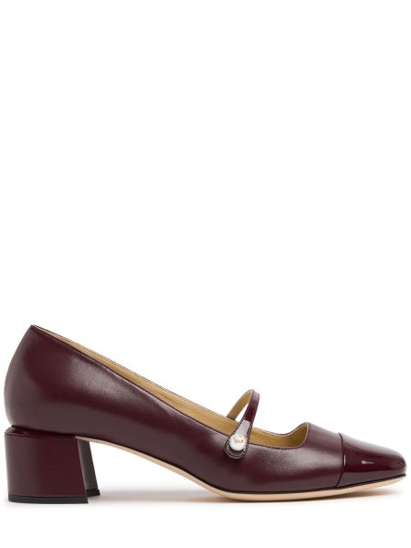 Lær pumps Jimmy Choo burgund