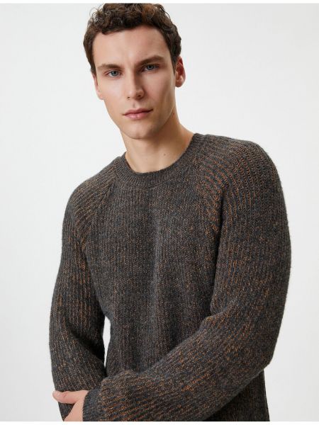 Пуловер с дълъг ръкав Koton златисто