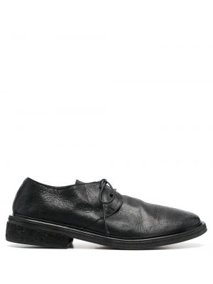 Pantofi derby cu șireturi din piele din dantelă Marsell negru