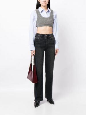 Jeansy relaxed fit Paige czarne