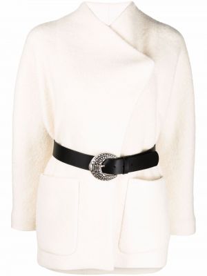 Cappotto con cintura Ba&sh, bianco