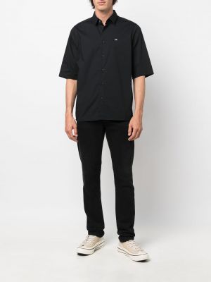 Chemise avec manches courtes Calvin Klein noir