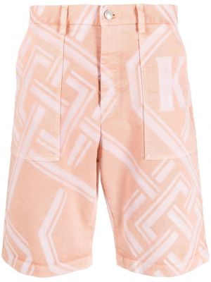 Trykt jeans-shorts Koché rosa