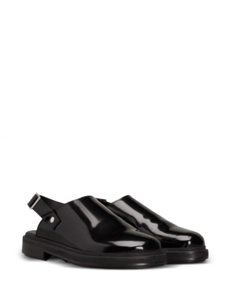 Slingback dabīgās ādas sandales Ami Paris melns