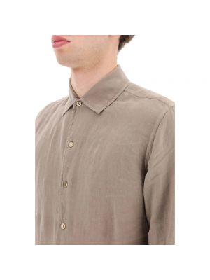Camisa de lino Agnona beige