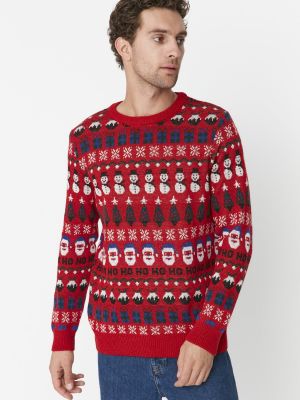 Жакардовий трикотажний светр Trendyol