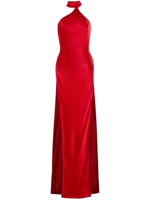 Σατέν μάξι φόρεμα Retrofete κόκκινο