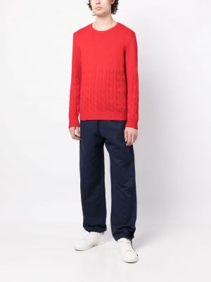 Sweter z okrągłym dekoltem Ports V czerwony