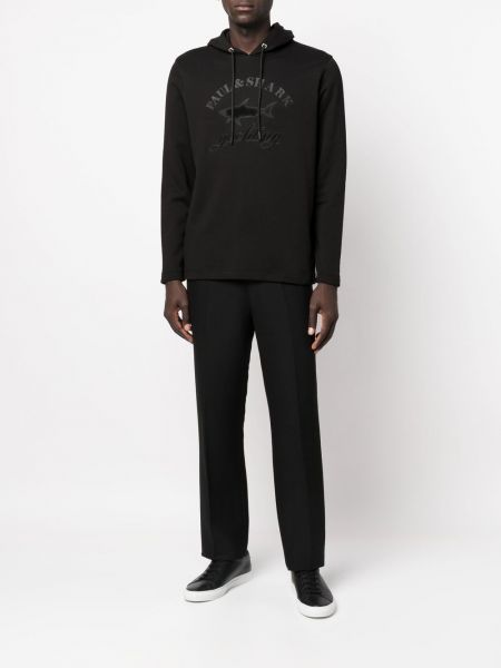 Jersey sweatshirt aus baumwoll mit print Paul & Shark schwarz