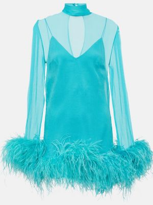 Φόρεμα με φτερά Taller Marmo μπλε