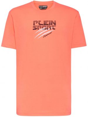 Спортна тениска Plein Sport оранжево