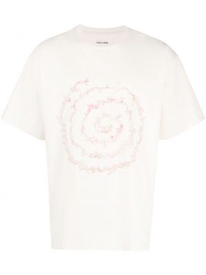 Bavlnené tričko s potlačou Story Mfg. ružová