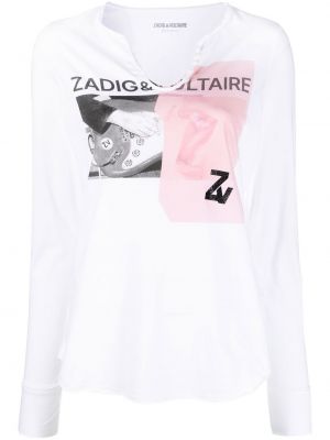 Långärmad t-shirt Zadig&voltaire vit