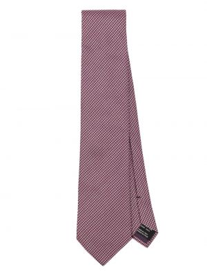 "houndstooth" rašto šilkinis kaklaraištis Tom Ford