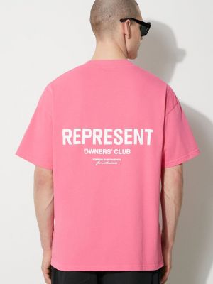 Pamučna majica Represent ružičasta