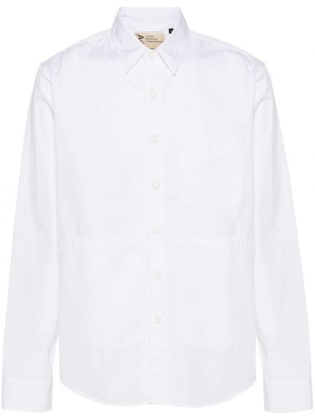 Βαμβακερό πουκάμισο Aspesi λευκό