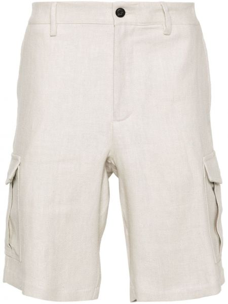 Leinen cargo shorts Eleventy beige