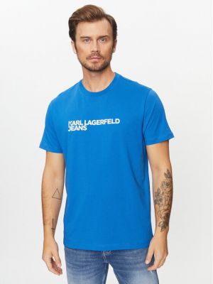 Priliehavé tričko Karl Lagerfeld Jeans modrá