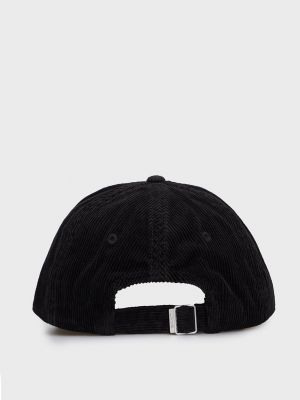 Вельветова кепка Gant чорна