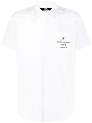 Camisa con bolsillos Karl Lagerfeld blanco