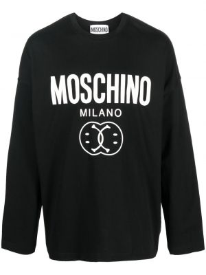 Trykt sweatshirt Moschino svart