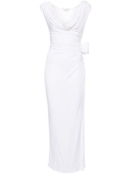 Φλοράλ μάξι φόρεμα Magda Butrym λευκό