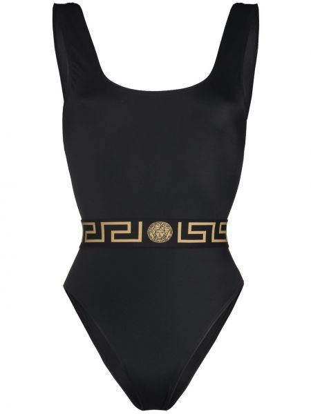 Plavky s potiskem Versace černé