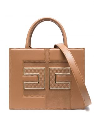 Kožená nákupná taška Elisabetta Franchi