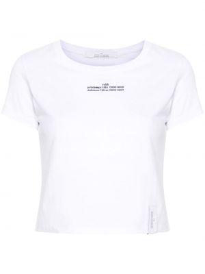 T-shirt mit stickerei Rokh weiß